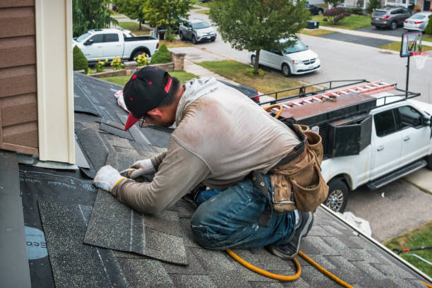 Professional Roofing technician working in Rustburg, VA
